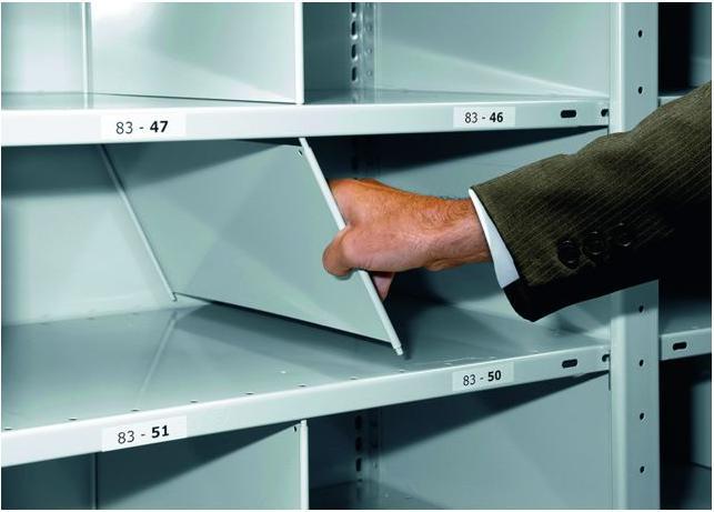Actual product image Fixed plug-in dividers, galvanised