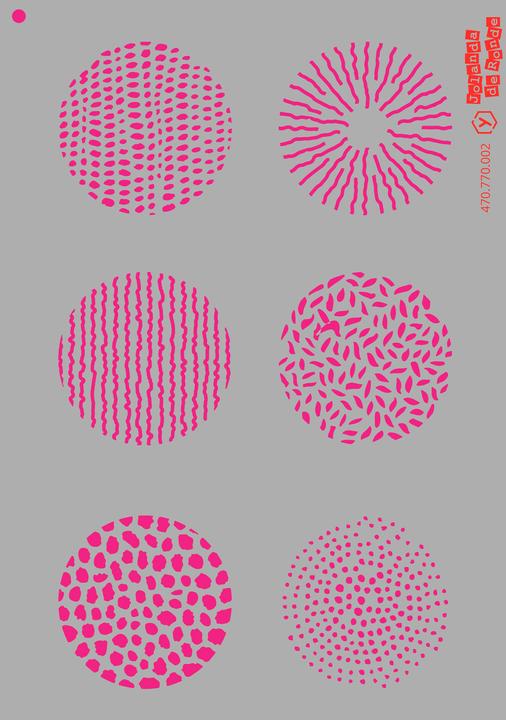 Actual product image Pronty Crafts Circles" stencil, A5