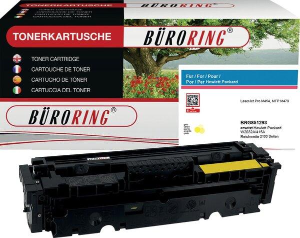 Actual product image Büroring Toner 415A, ersetzt HP W2032A, ca. 2.100 Seiten, gelb