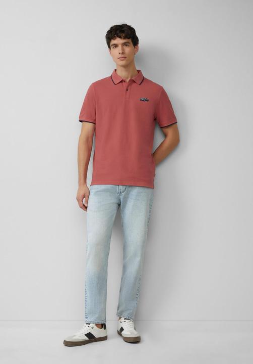 Produktbild S.Oliver Polo-Shirt Poloshirt aus Piqué mit Stickerei und Ford®-Artwork (L)