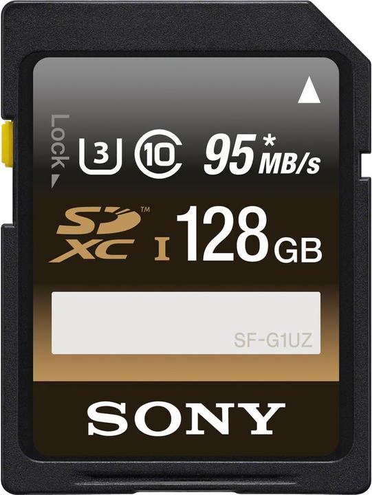 Actual product image Sony SDXC 128 GB Class 10 UHS-I card (128 GB, SDXC, U3, UHS-I)