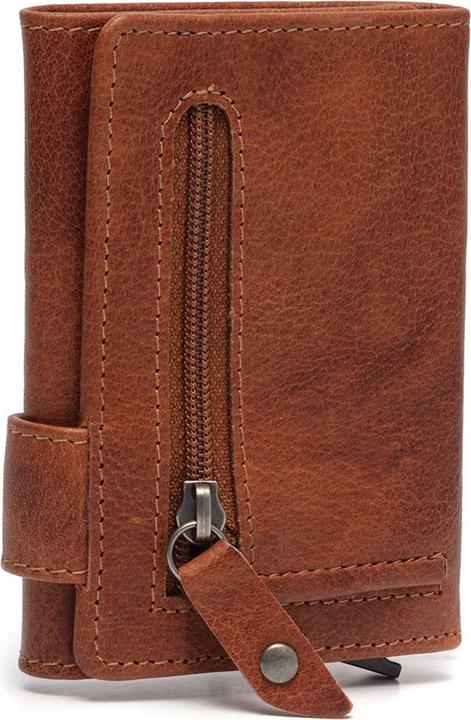 Actual product image The Chesterfield Brand Antique Buff credit card holder RFID protection leather 7 cm