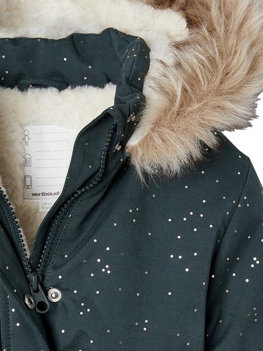 Produktbild Vertbaudet Warme Mädchen Winterjacke mit Glitzer und Webpelz, Recycling-Wattierung (158)