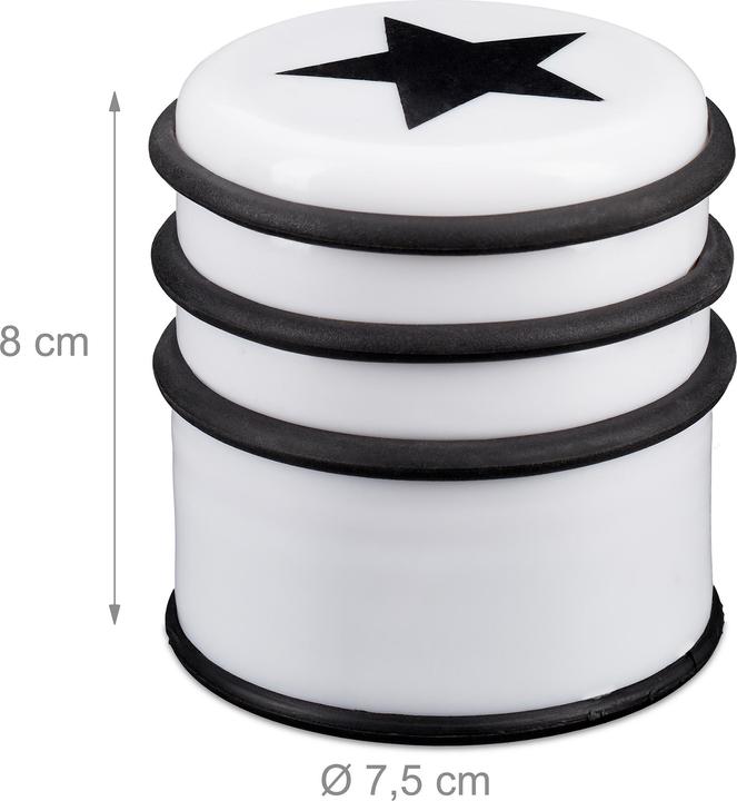 Produktbild Relaxdays 3x Türstopper (3 Stück, 7.5 x 7.5 x 8 cm)