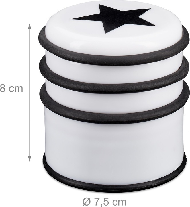 Actual product image Relaxdays 3x door stop (3 Piece, 7.5 x 7.5 x 8 cm)