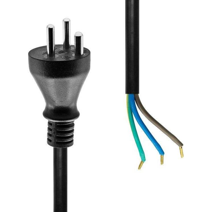 Thumbnail - MicroConnect MC-PE007DKB-OE power cable Black 7 m (7 m), Stromkabel