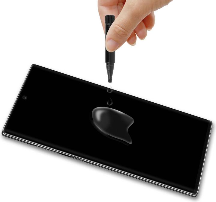 Produktbild Avizar Glas mit Flüssigkleber und UV-Licht (1 Stk., Samsung Galaxy Note 10+)