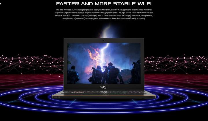 Produktbild ASUS ROG Zephyrus M GM501GS-EI004T (15.60", Intel Core i7-8750H, 16 GB, 512 GB, CH)