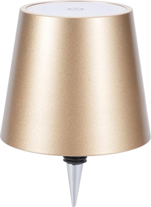 Produktbild Casativo Akku Flaschenlampe, dimmbar, 3 Lichtfarben, gold
