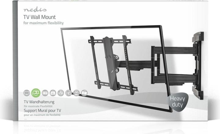 Image du produit Nedis Support TV mural entièrement mobile TVWM6551BK (Mur, 70 kg, 37" - 80")
