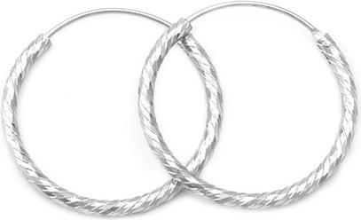 Immagine prodotto Beneto Orecchini tondi in argento AGUC350 - Diametro: 5,5 cm
