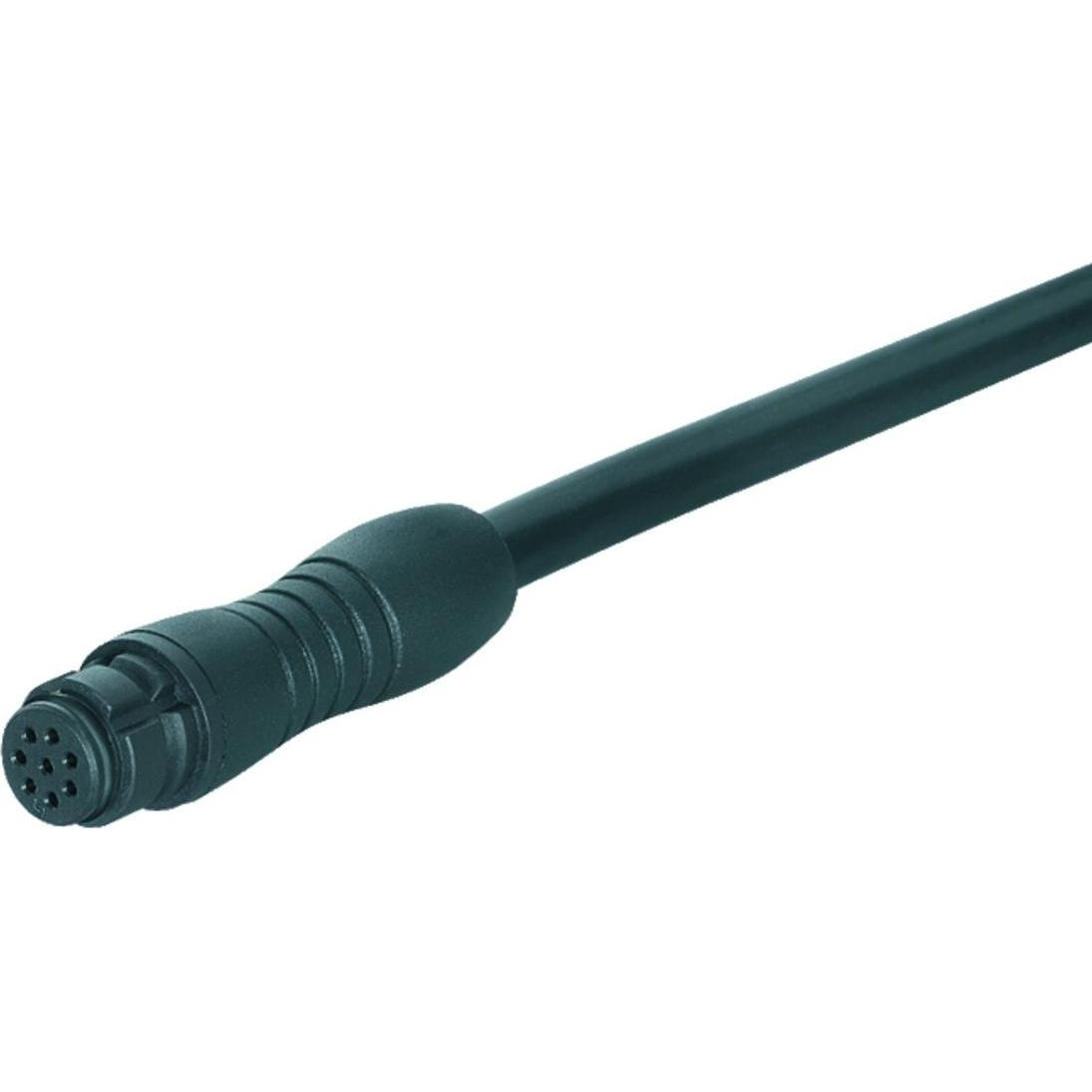 Schubiger Serie 620 5 pole female connector with PUR cable 2mtr, Elektronikkabel + Stecker, Schwarz