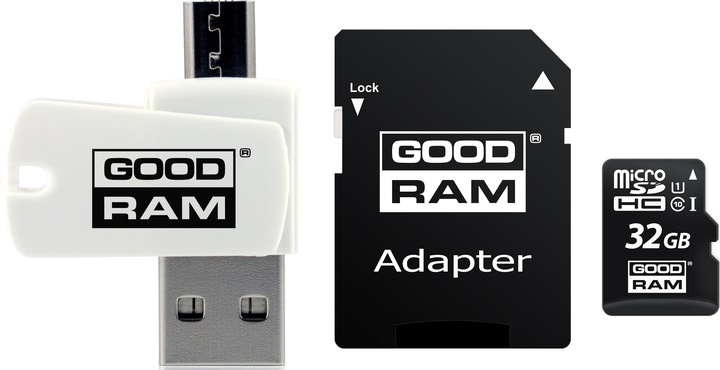 Goodram M1A4-0320R12 - 32 GB - MicroSD - Klasse 10 - UHS-I - 100 MB/s - 10 MB/s (32 GB, microSD, U1, UHS-I)