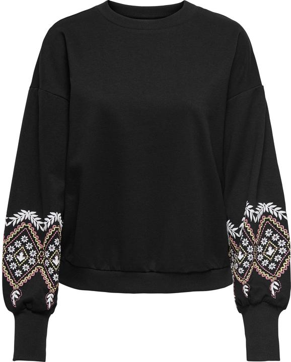 Only Onlbrooke L/S O-Neck Flower Swt Noos