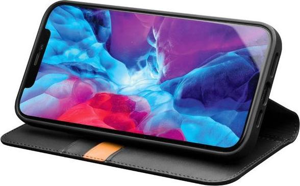 Produktbild QiAlino Modische Echtleder Bookcover Hülle (Apple iPhone 13 Pro Max)