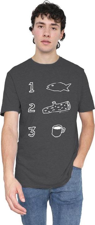 Immagine prodotto Twin Peaks Coffee Log Fish Maglietta Adulto Unisex (XL)