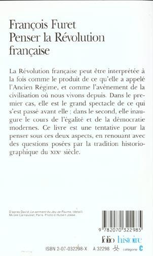 Immagine prodotto Penser la Révolution française (Francese, François Furet, 1989)