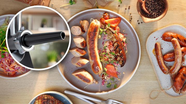 Actual product image Bosch Hausgeräte Series 4, Food mincer, MultiPower Series 4, 1900 W, Black, Black, MFWS450B