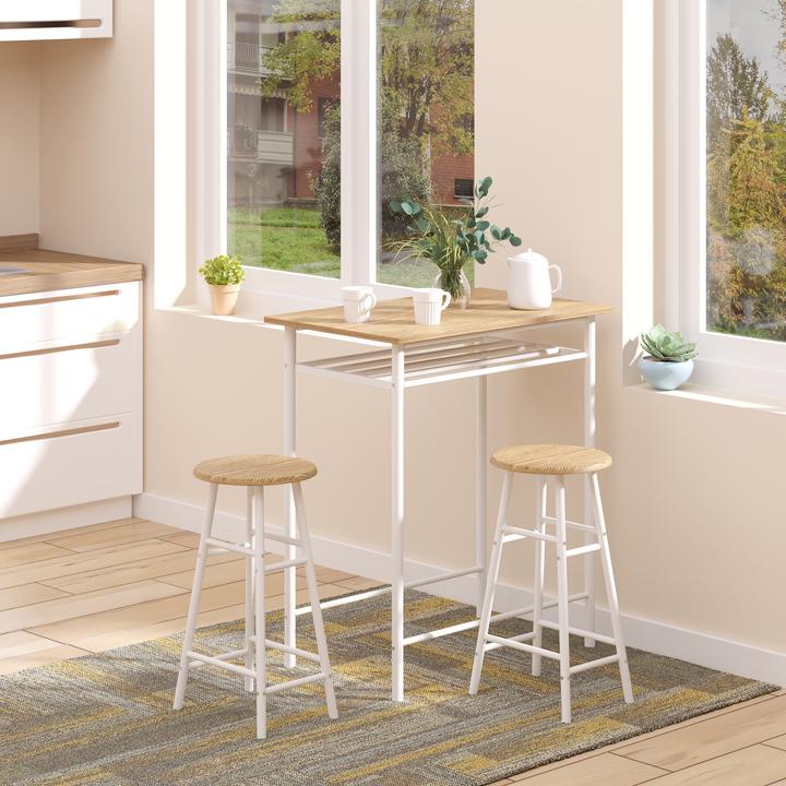 Image du produit Homcom Ensemble de tables de bar (80 x 50 x 90 cm)
