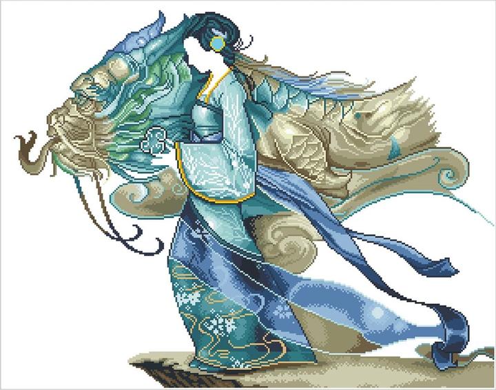 Actual product image Diamond Dotz Diamond Painting Dragon Princess