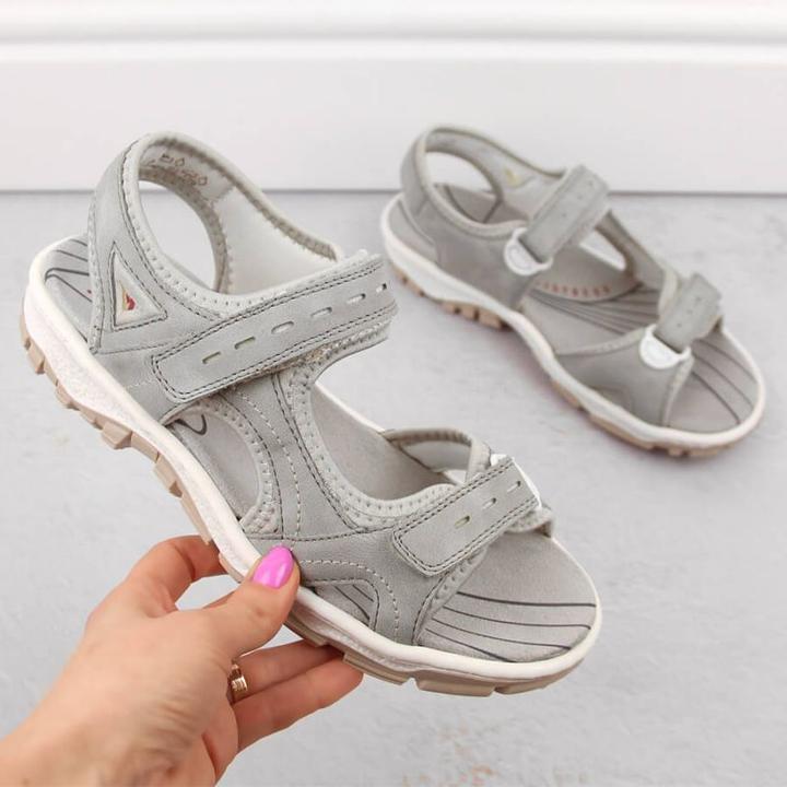 Actual product image Rieker Bequeme graue Damensandalen (40)