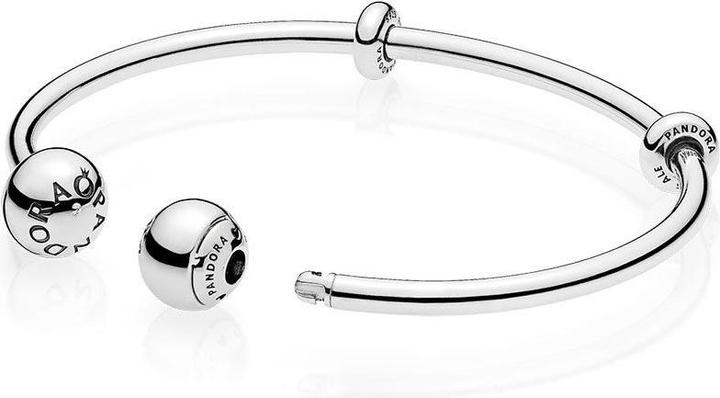 Produktbild Pandora Logo Armreif mit Kugelverschluss (16 cm, Silber)