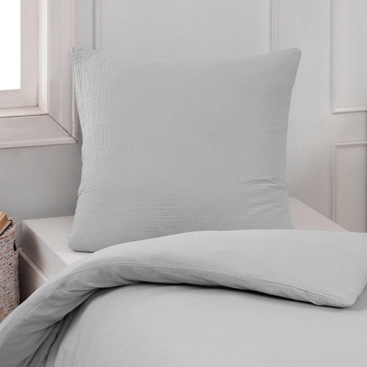 Immagine prodotto Traumschlaf Muslin Uni (Copripiumino, 135x200 cm + 80x80 cm)