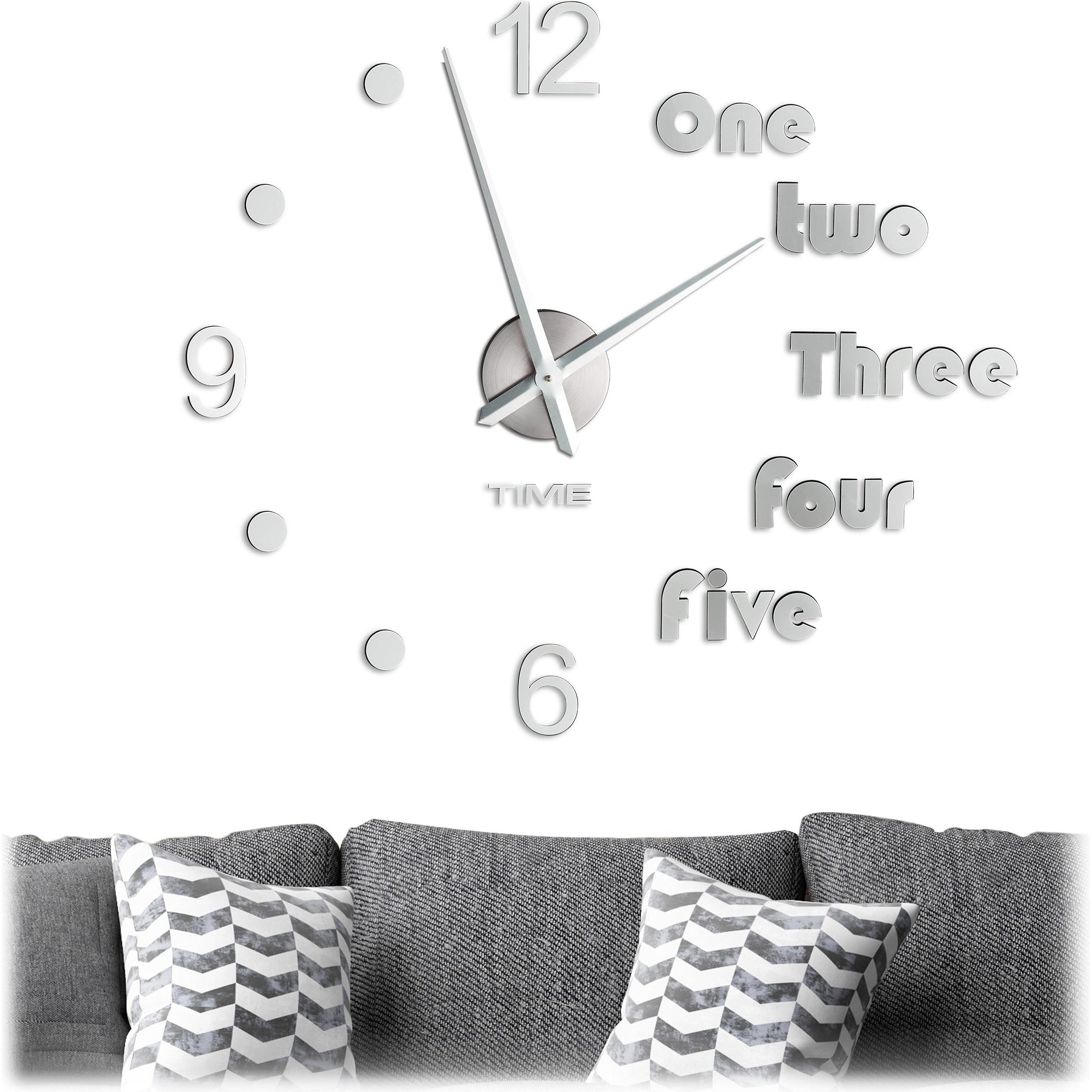 Relaxdays, Wanduhr, Wanduhr (110 cm)