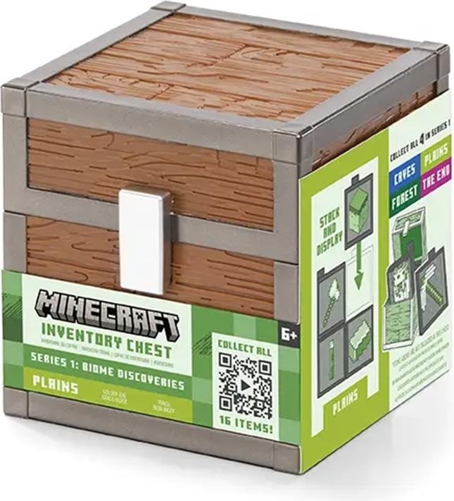 Actual product image Noble Collection Minecraft Loot Chest Plains 10 cm
