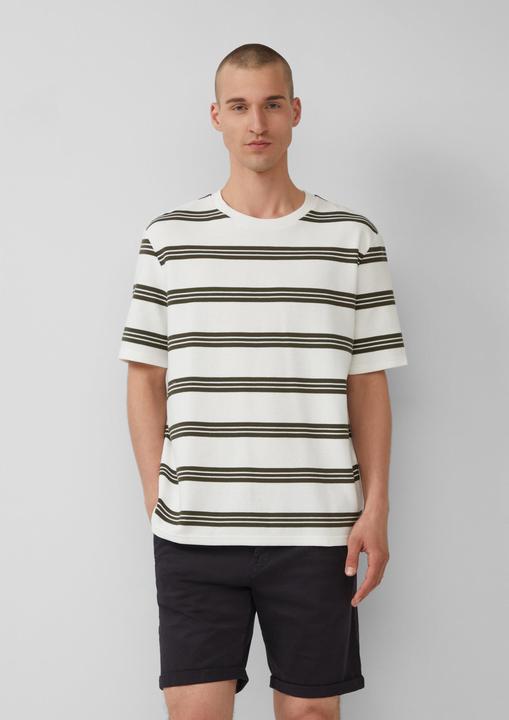 Produktbild S.Oliver T-Shirt Strukturiertes Jersey-T-Shirt mit Streifen (S)