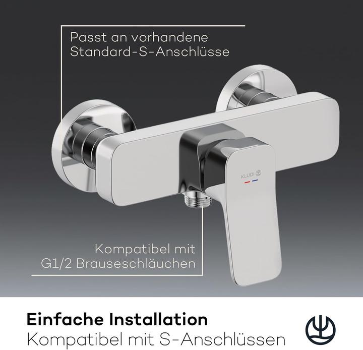 Produktbild Kludi X3 Duscharmatur Aufputz, Brause-Einhandmischer