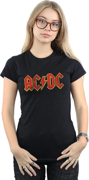 Produktbild AC/DC Womens/Ladies Distressed Logo Cotton T-Shirt (S)