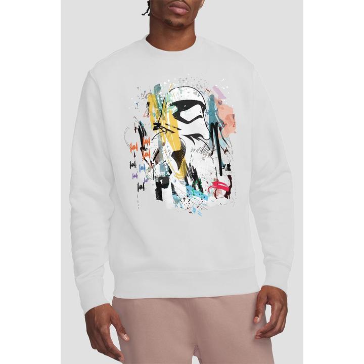 Actual product image Star Wars Unisex Adult Stormtrooper Abstract Sweatshirt (L)