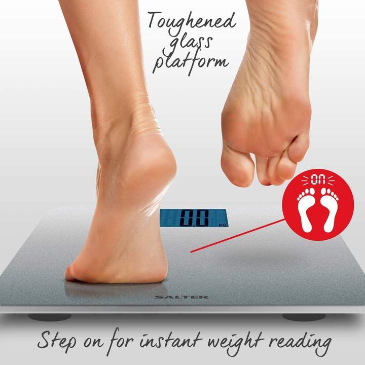 Produktbild Salter 9075 SVGL3R Max Electronic Digital Bathroom Scale - Silver (250 kg)