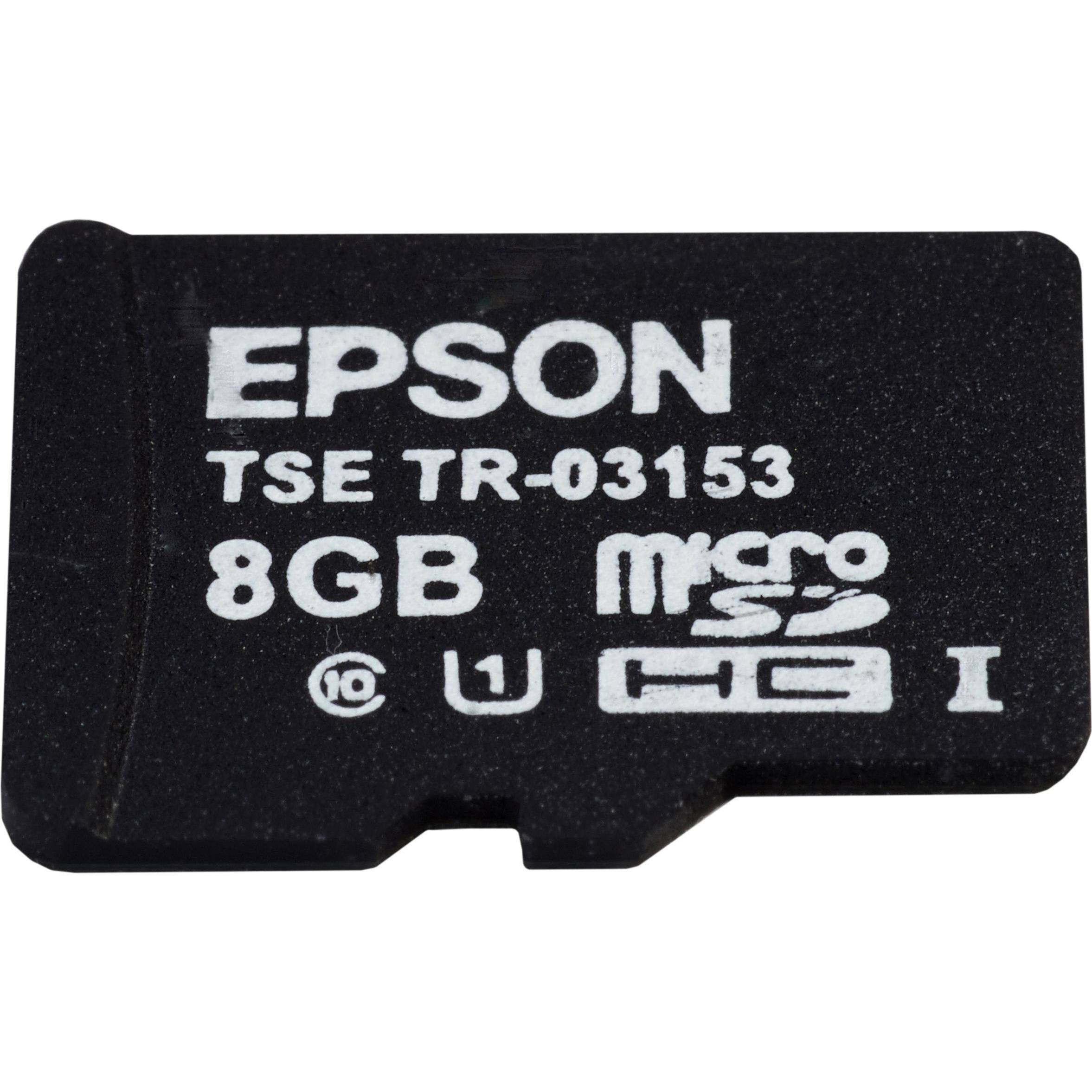 Epson TSE MicroSD-Karte, Zertifikatslaufzeit 5 Jahre, Lebensdauer 20 Mio. Signaturen (8 GB, microSD, U1), Speicherkarte,...