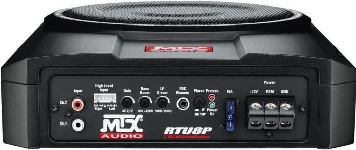 Produktbild MTX Audio RTU8P Underseat Subwoofer met versterker - 150W (600 W)