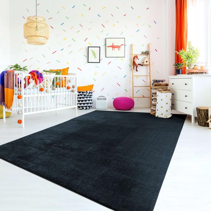 Produktbild TT Home Wohnzimmer Kurzflor Einfarbig Modernes Design Waschbar (100 x 60 cm)