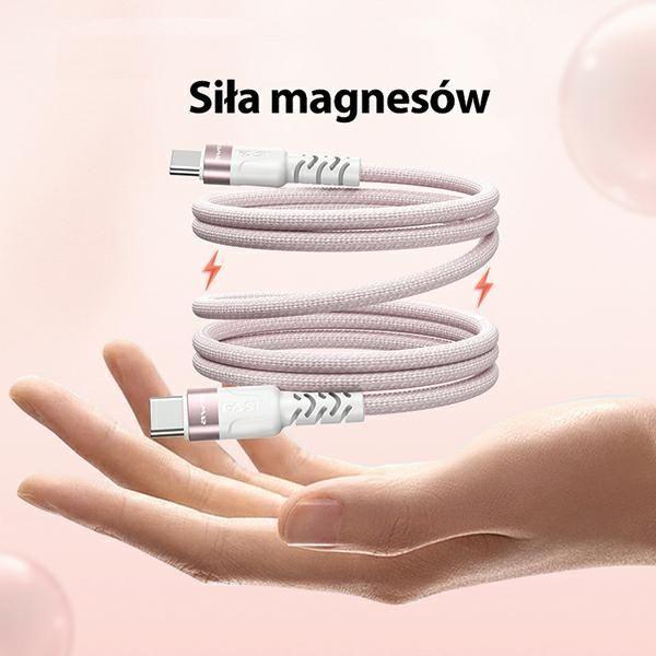 Immagine prodotto Awei cavo CL-166T USB-C na USB-C magnetyczny czarny/nero (1 m, USB 3.0, 60 W)