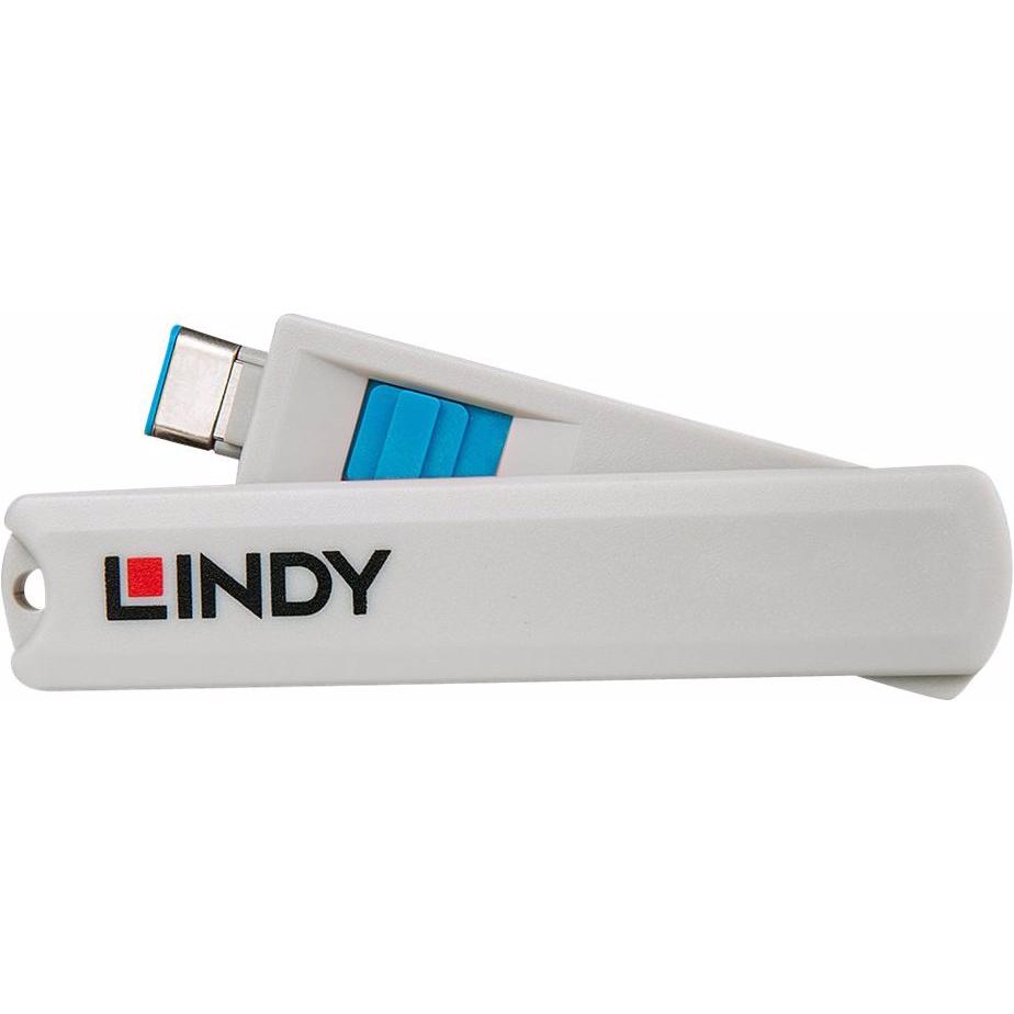 Thumbnail - Lindy Port Schloss, Notebook Security, Blau