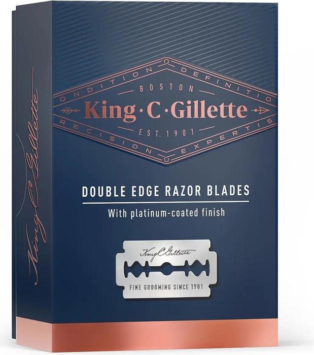 Productafbeelding King C. Gillette Dubbele bladen voor recht scheermes (10 x)