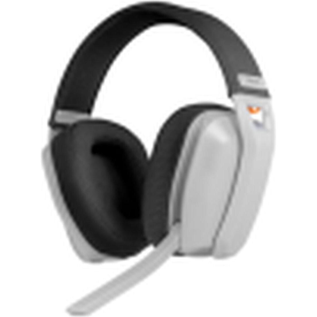 Krom Auriculares Gaming Kanji Wireless Blanco (Kabelgebunden, Kabellos), Gaming Headset, Weiss