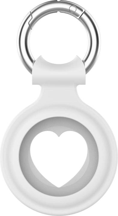 Produktbild Screenguard Apple Airtag Liquid Silikon Heart Case mit Anhänger