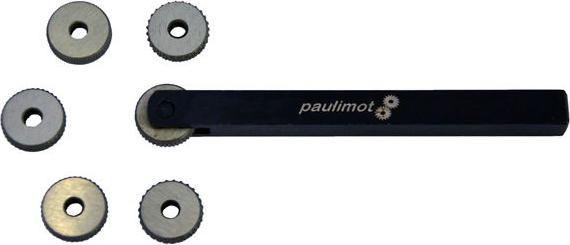 Produktbild Paulimot Rändelwerkzeug mit 6 HSS-Rädern, 10 x 10 mm