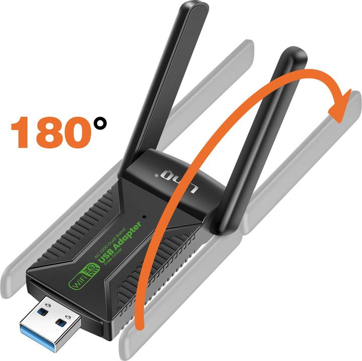 Actual product image LinQ USB WiFi 1300Mbps + BT5.4 (USB 3.0)