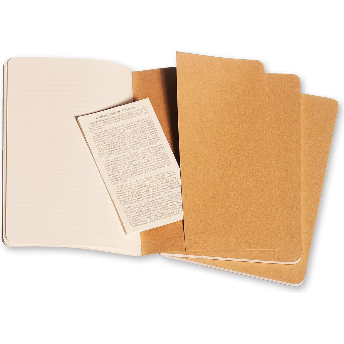 Thumbnail - Moleskine, Heft + Block, Cahier Large 3er-Set (A6, Liniert, Weicher Einband)