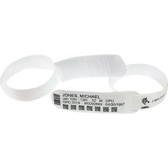 Zebra, Beschriftungsband, ZIPRD3015155 Armband Weiss Krankenhaus-Armband (3 cm, Weiss)
