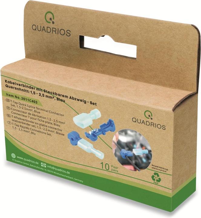 Quadrios 2011C403 2011C403 Abzweigverbinder flexibel: 1-2.5 mm² starr: 1-2.5 mm² Polzahl (num): 2 20 St. Blau