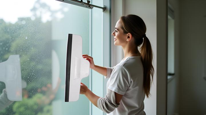 Produktbild Dusbad Komfort Glas&Duschabzieher für Dusche + Fenster gross Made in Germany