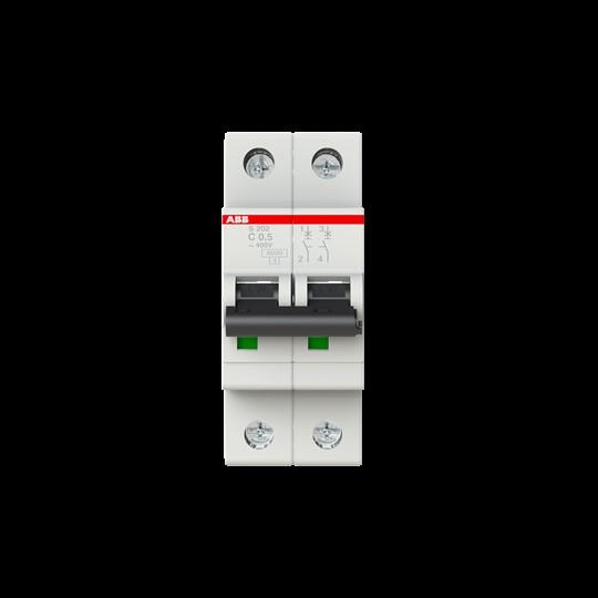 Produktbild ABB S202-C0,5 Sicherungsautomat 0,5A pro M compact 2-polig