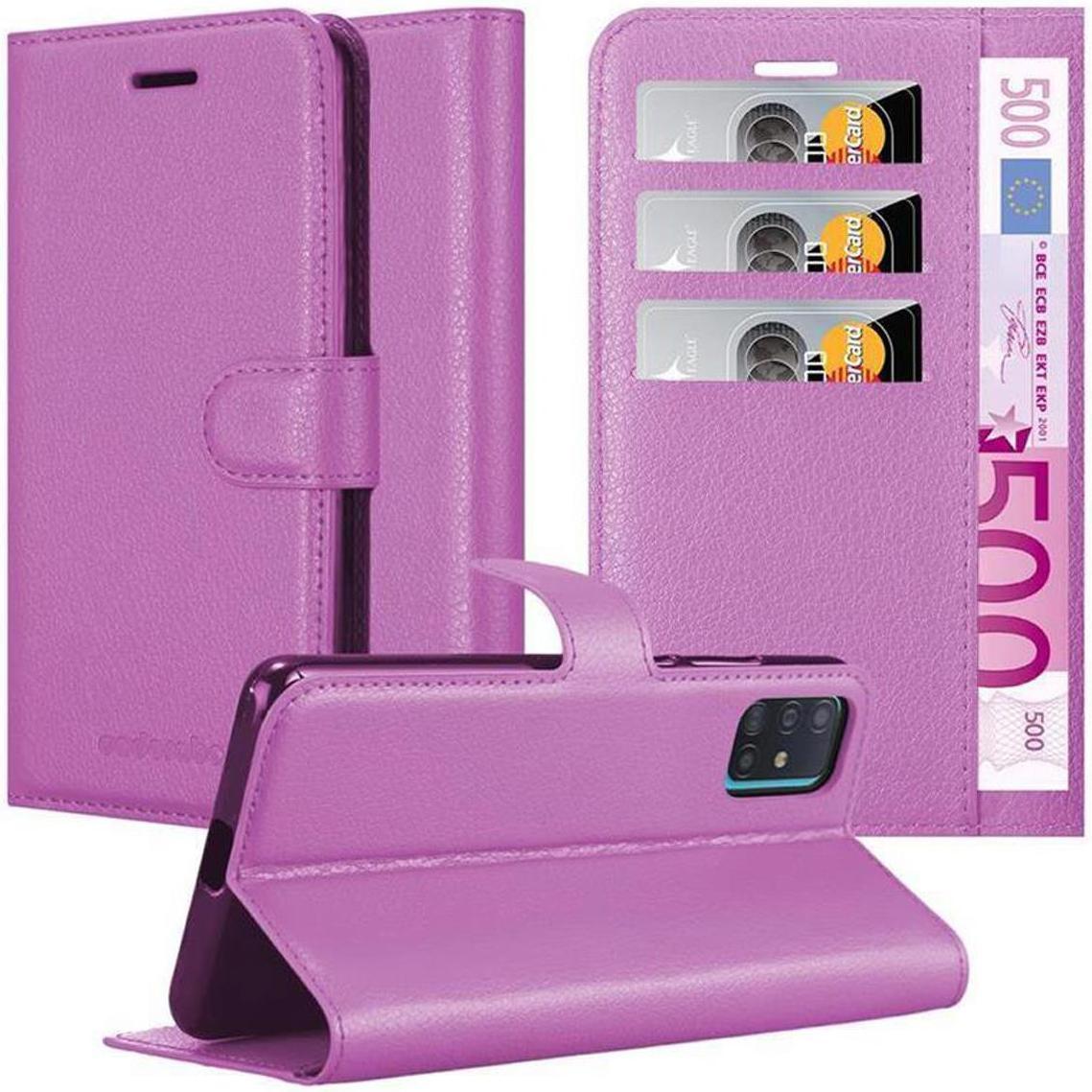 Thumbnail - Cadorabo Book mit Standfunktion Cover (Samsung Galaxy A51 5G), Smartphone Hülle, Violett